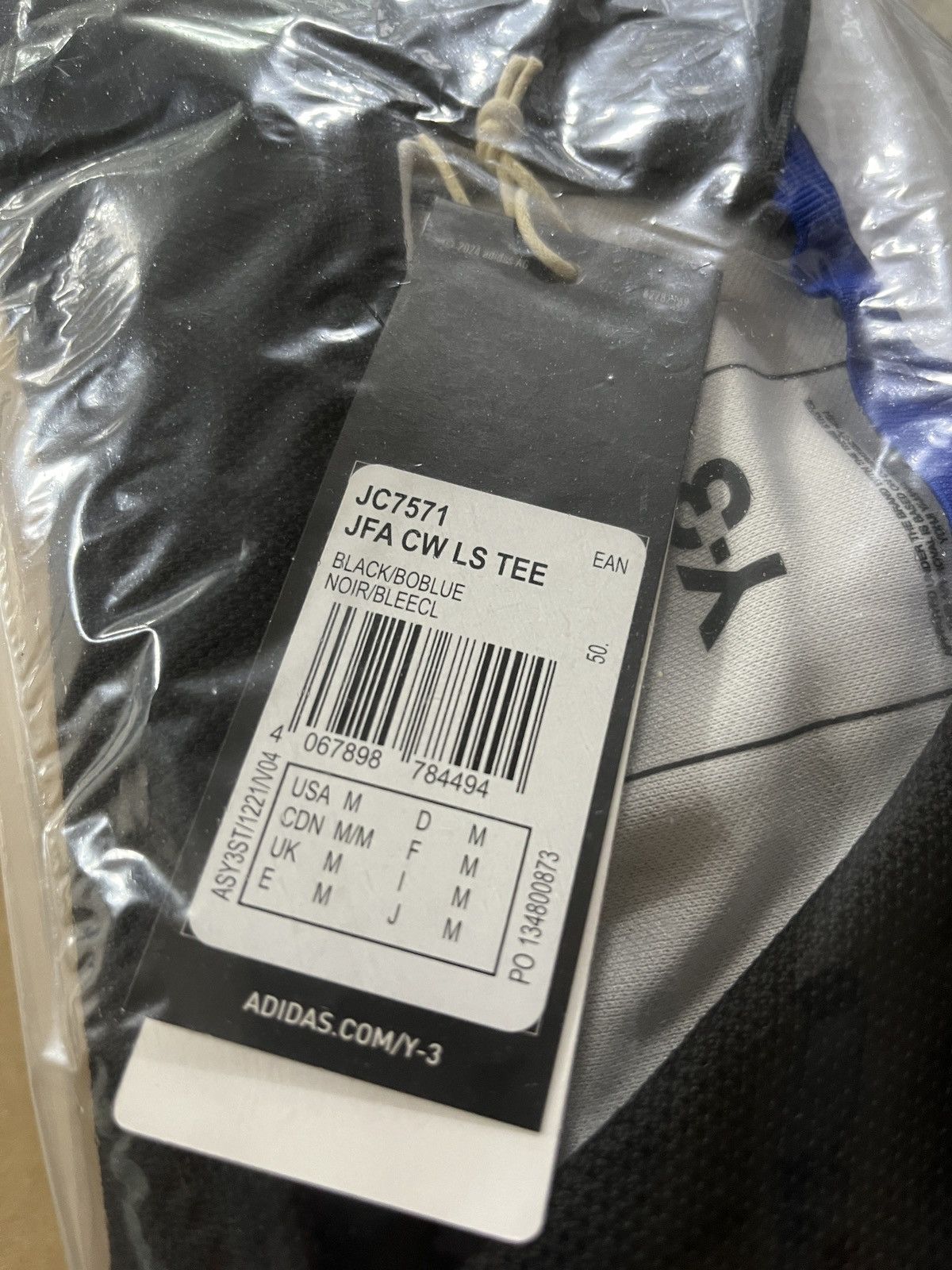 Adidas × Y-3 × Yohji Yamamoto adidas JFA Y-3 oversize Long Sleeves Tee Size US M / EU 48-50 / 2 - 9 Thumbnail