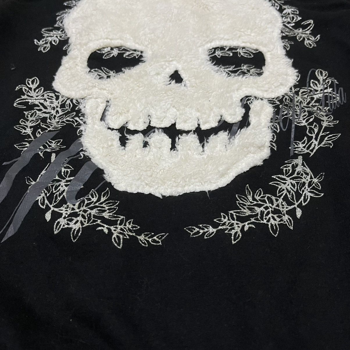 Japanese Brand Y2K MKR Skull Fur Hoodie Size US XS / EU 42 / 0 - 9 Thumbnail