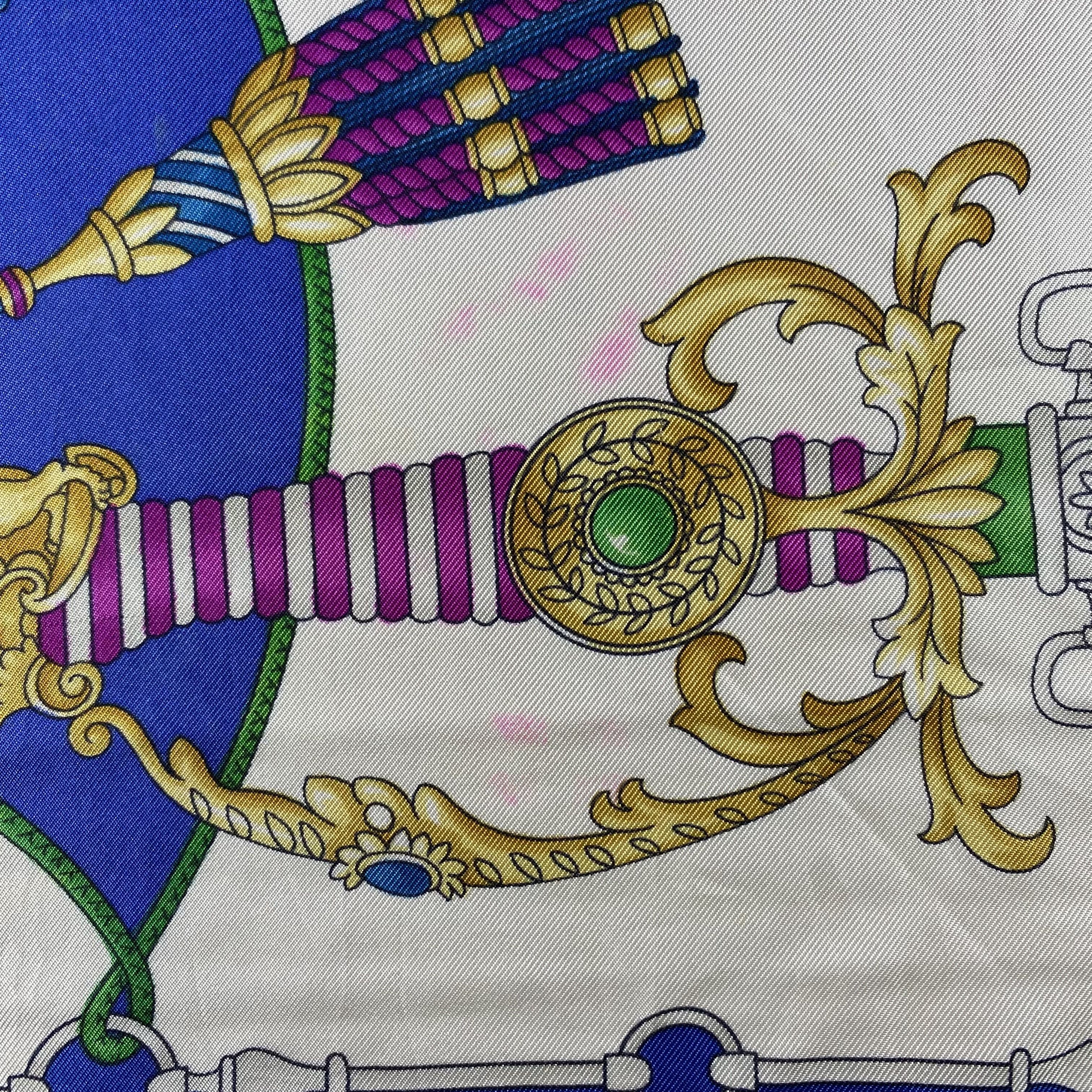 Vintage Vintage Italian Comtesse Silk Scarf SS038 Size ONE SIZE - 8 Thumbnail