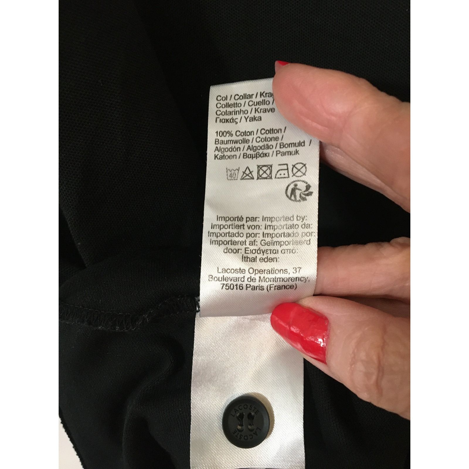 Lacoste Lacoste Regular Fit Movement Polo Shirt Black FR 8 US 3XL Size US XXL / EU 58 / 5 - 7 Thumbnail