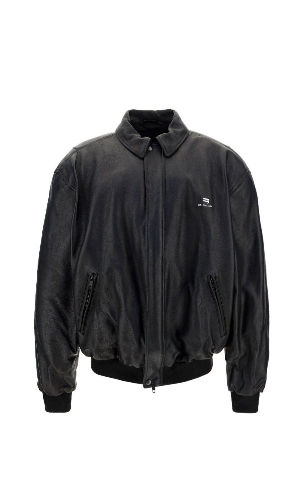 Balenciaga Balenciaga Sport B Taxi Blouson Leather Jacket | Grailed