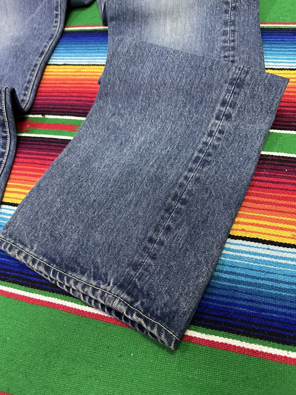 Kapital 💥Blue Blue X Heart Market💥 Japanese Denime Blue Indigo💥 Size US 32 / EU 48 - 6 Thumbnail