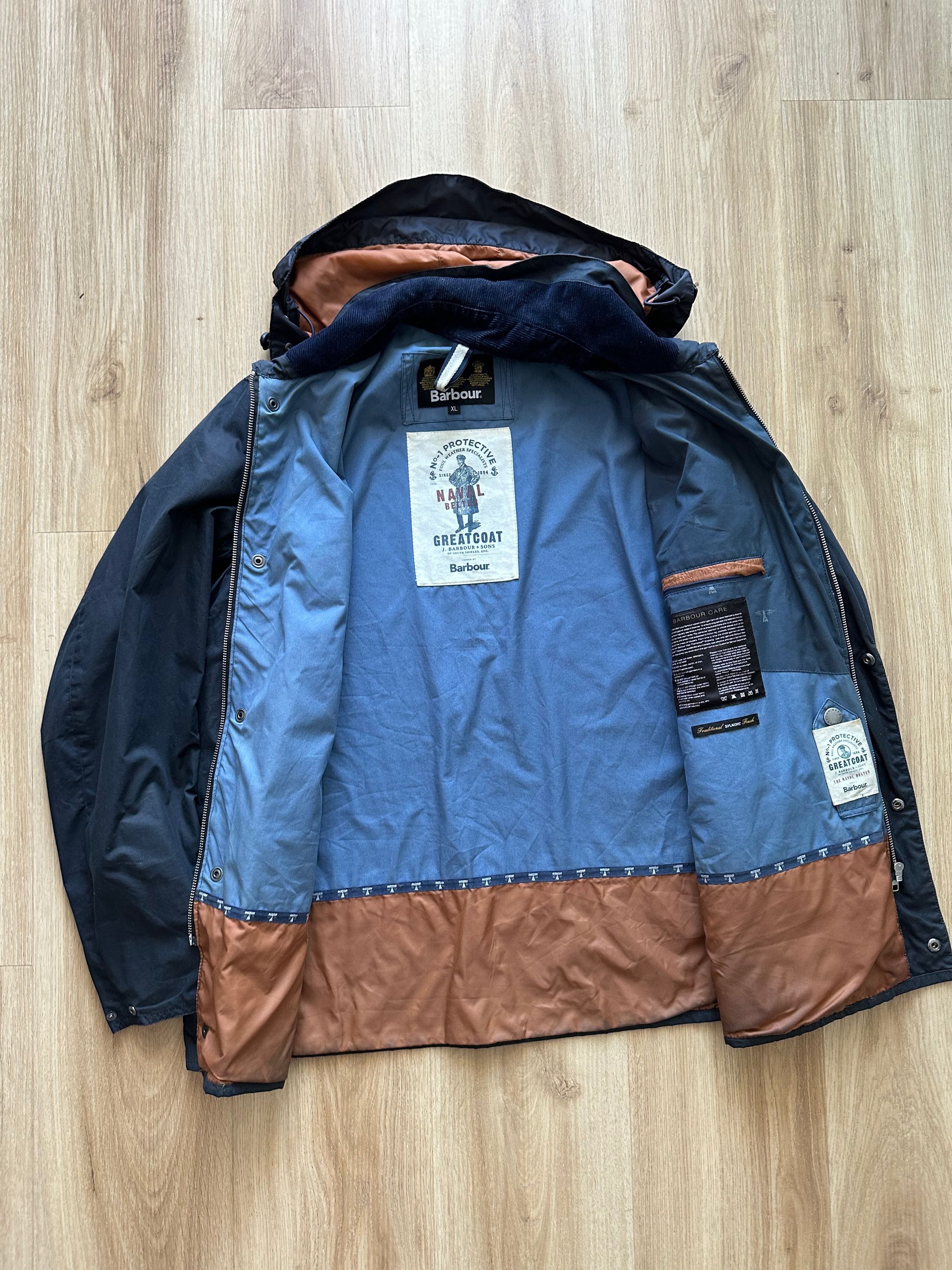 Barbour BARBOUR Benkirk Wax Jacket MWX0803NY51 hooded waxed Size US XL / EU 56 / 4 - 6 Thumbnail