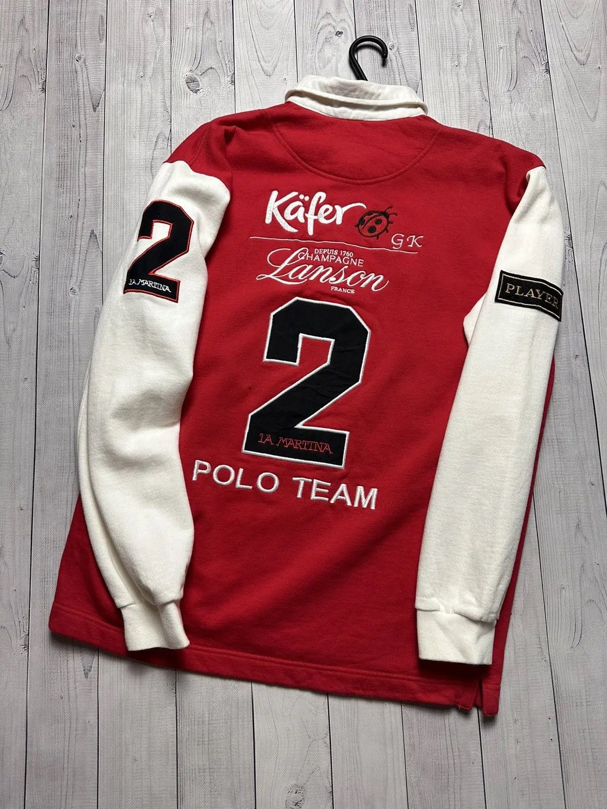 La Martina Vintage La Martina × Baldessarini rugby jersey size M Size US M / EU 48-50 / 2 - 2 Thumbnail