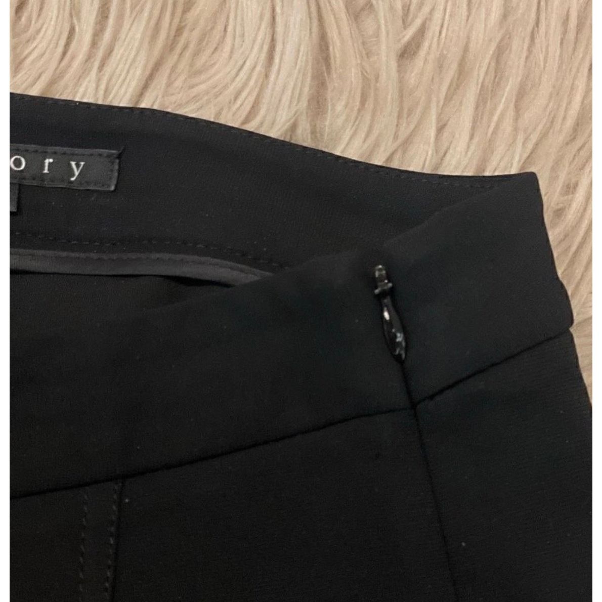 Theory Theory Black Crepe Pants Size 4 Tailored Straight Leg Size 27" / US 4 / IT 40 - 3 Thumbnail