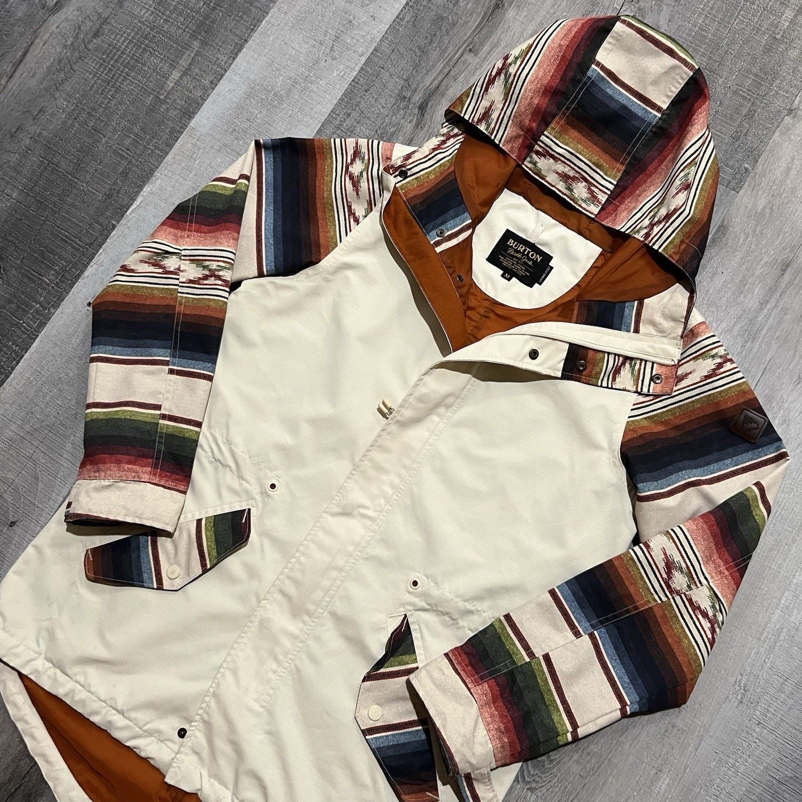 Burton Burton Snowboarding Aztec Living Lining Shell Rain Jacket M Size US M / EU 48-50 / 2 - 3 Thumbnail