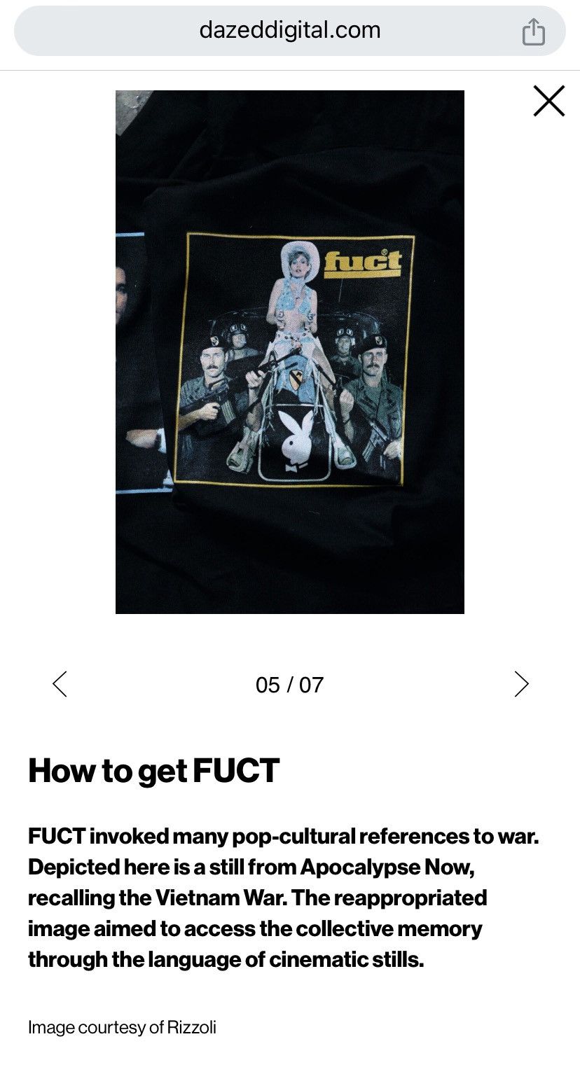 FUCT 🔥Vtg FUCT Playboy Apocalypse Now iraq Vietnam War sex pinup Size US M / EU 48-50 / 2 - 7 Thumbnail