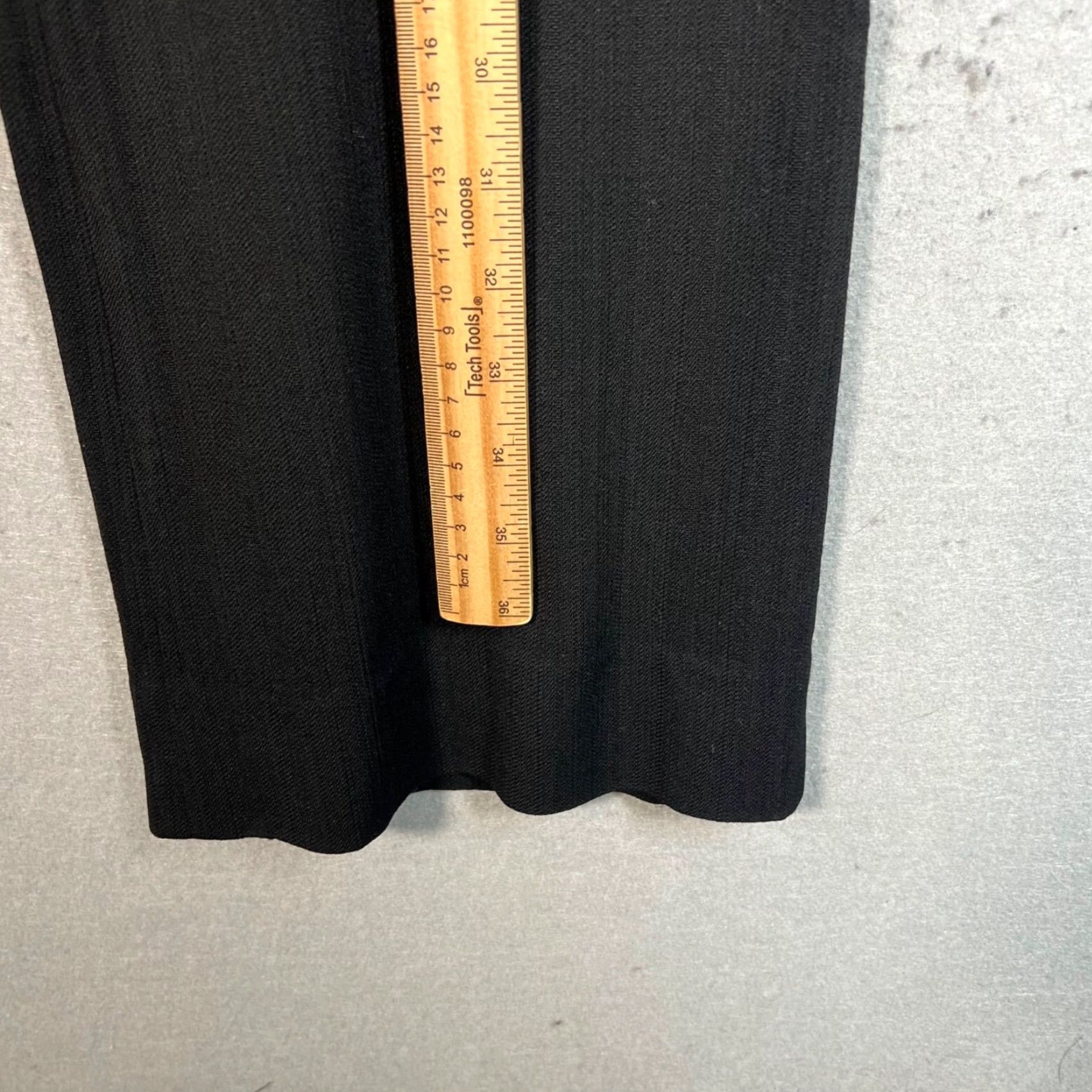Escada VINTAGE ESCADA Pants Wide-Leg Wool Blend Adult Women 32 Black Wool Dress Pants 30 In Inseam Womens Size 24" / US 00 / IT 34 - 6 Thumbnail