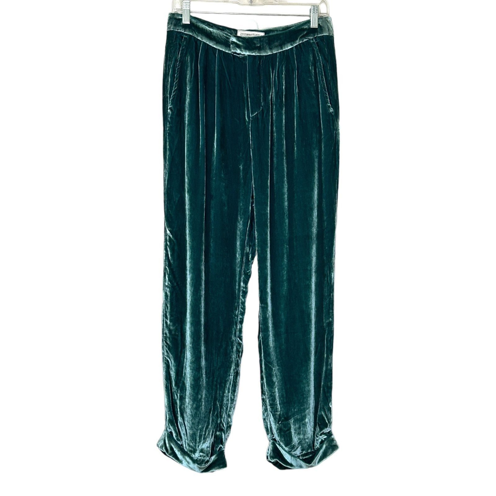 Current/Elliot Current Elliot velvet pleated high waist pants size 1- US 4 Size 27" / US 4 / IT 40 - 8 Thumbnail