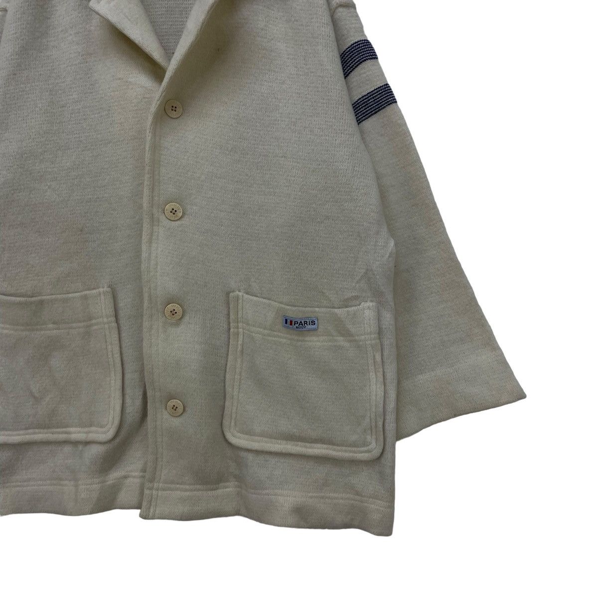 Annikki Karvinen Italian Designer WHIVY Two Stripe Warm Mohair Heavy Coat Size US M / EU 48-50 / 2 - 5 Thumbnail