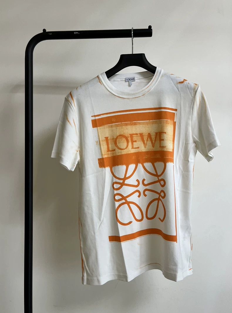 Loewe LOEWE Orange new rendering large logo short sleeve Size S / US 4 / IT 40 - 1 Thumbnail