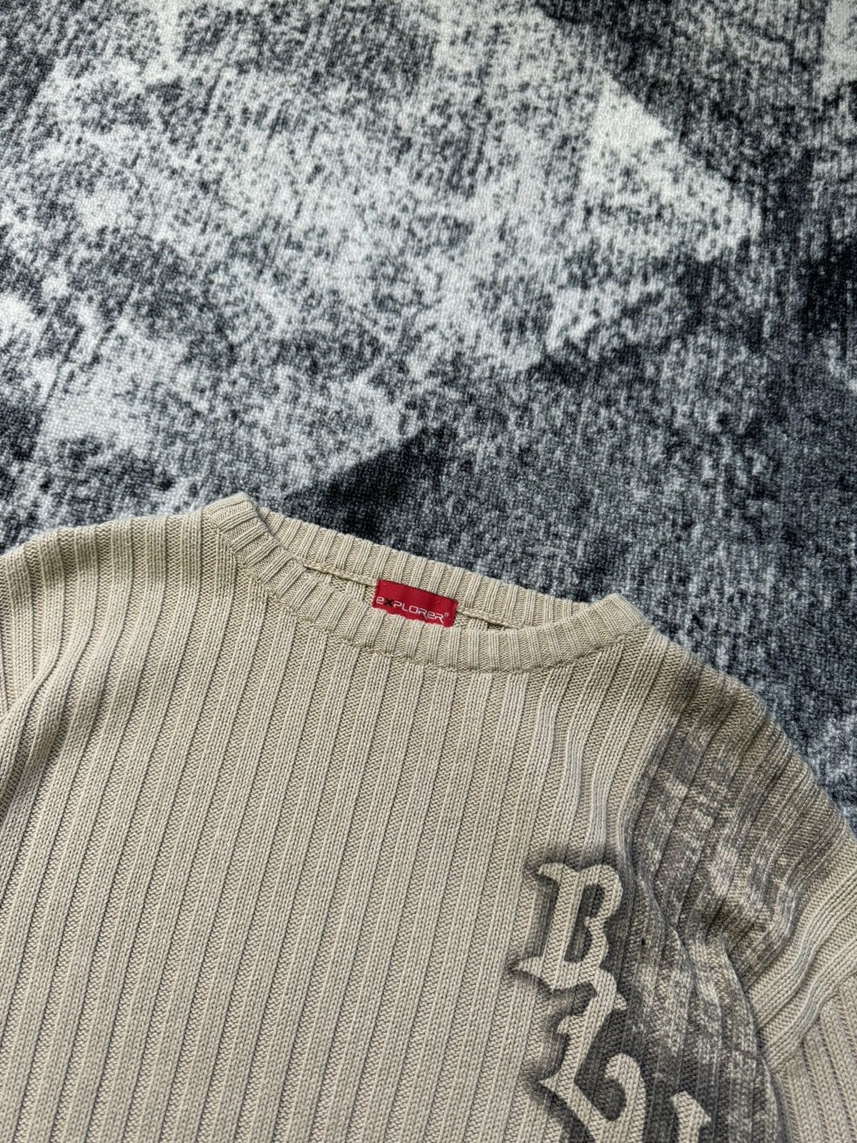 Japanese Brand Vintage Diesel Style Ribbed Avant Garde Sweater Y2K 90s Size US L / EU 52-54 / 3 - 4 Thumbnail