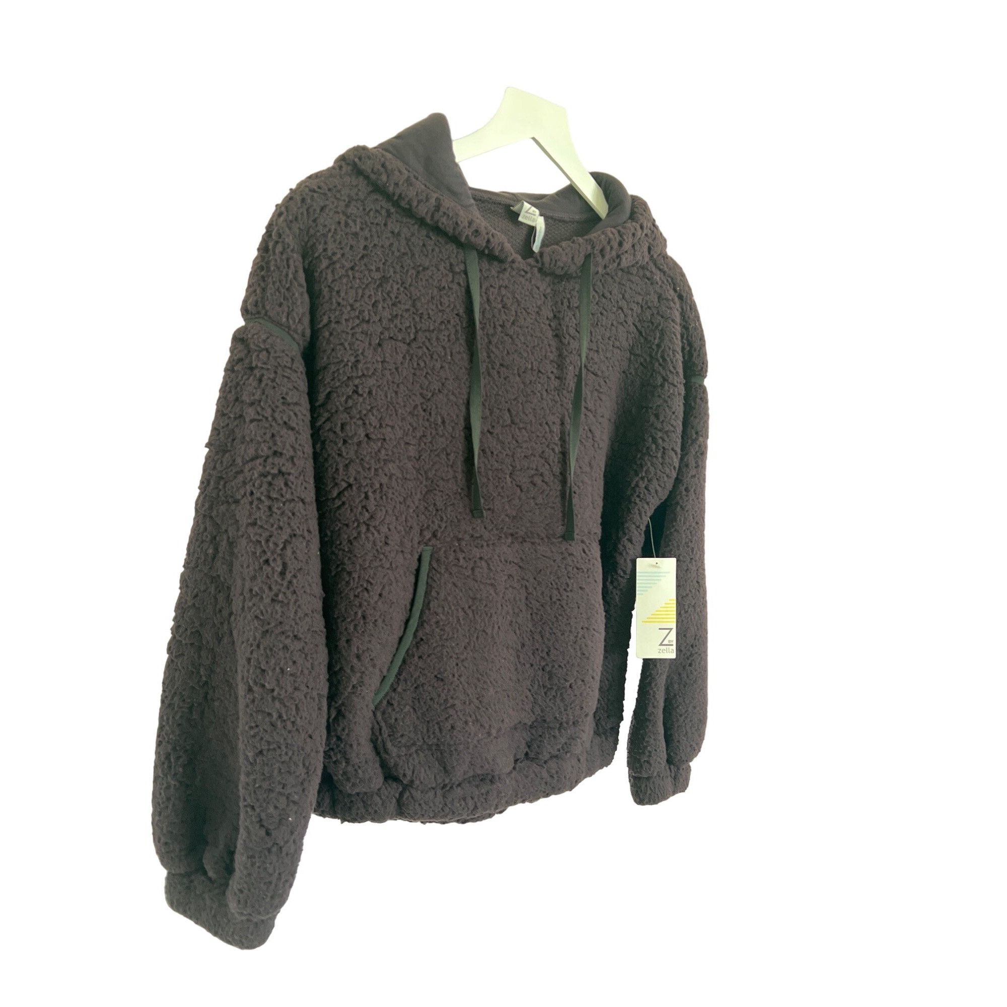 Other Z By Zella Faux Shearling Hoodie Dark Purple Kangaroo Pocket Size S / US 4 / IT 40 - 2 Thumbnail