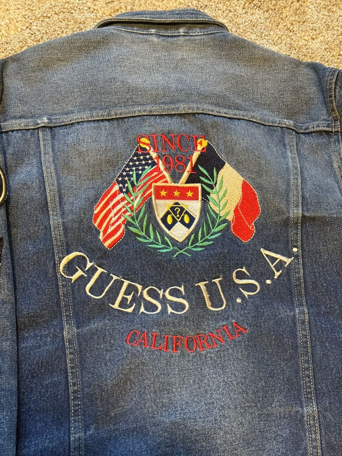 Guess Guess Flag Denim Jacket Size US M / EU 48-50 / 2 - 3 Thumbnail