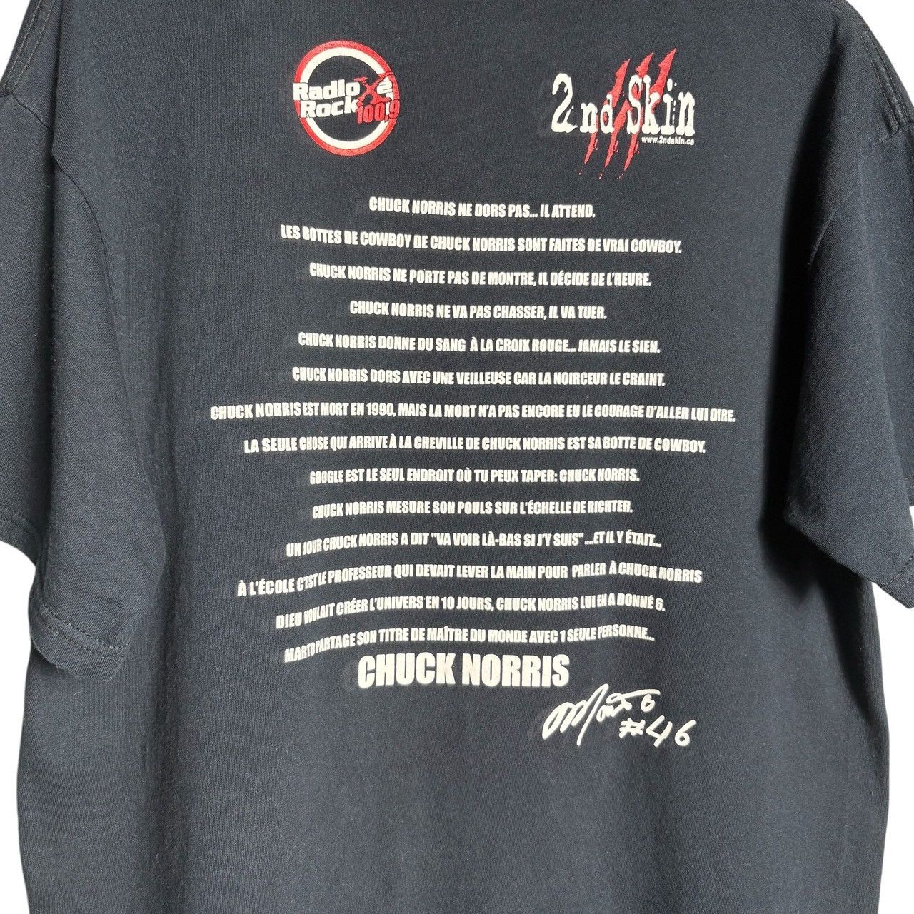 Vintage Vintage 90s Chuck Norris T-Shirt Size US XL / EU 56 / 4 - 3 Thumbnail