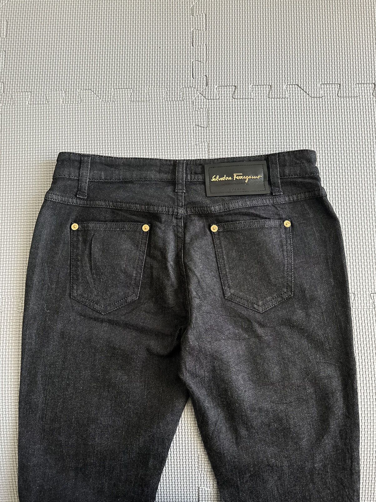 Salvatore Ferragamo Salvatore Ferragamo Slim Fit Black Jeans Size 28" / US 6 / IT 42 - 2 Thumbnail