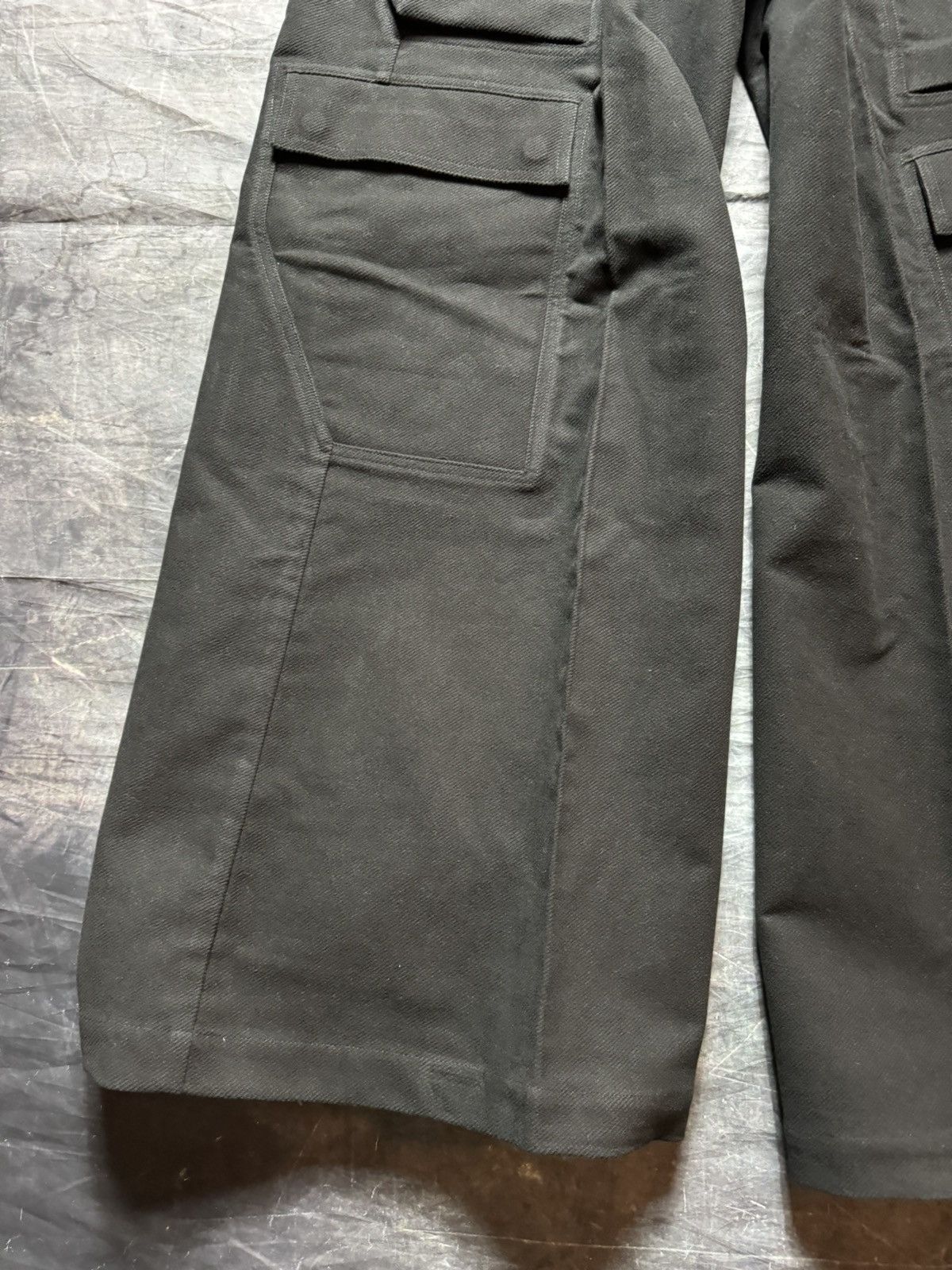 Rick Owens Rick Owens Porterville Wide Leg Cargo Bela Pants in Black Size US 36 / EU 52 - 4 Thumbnail