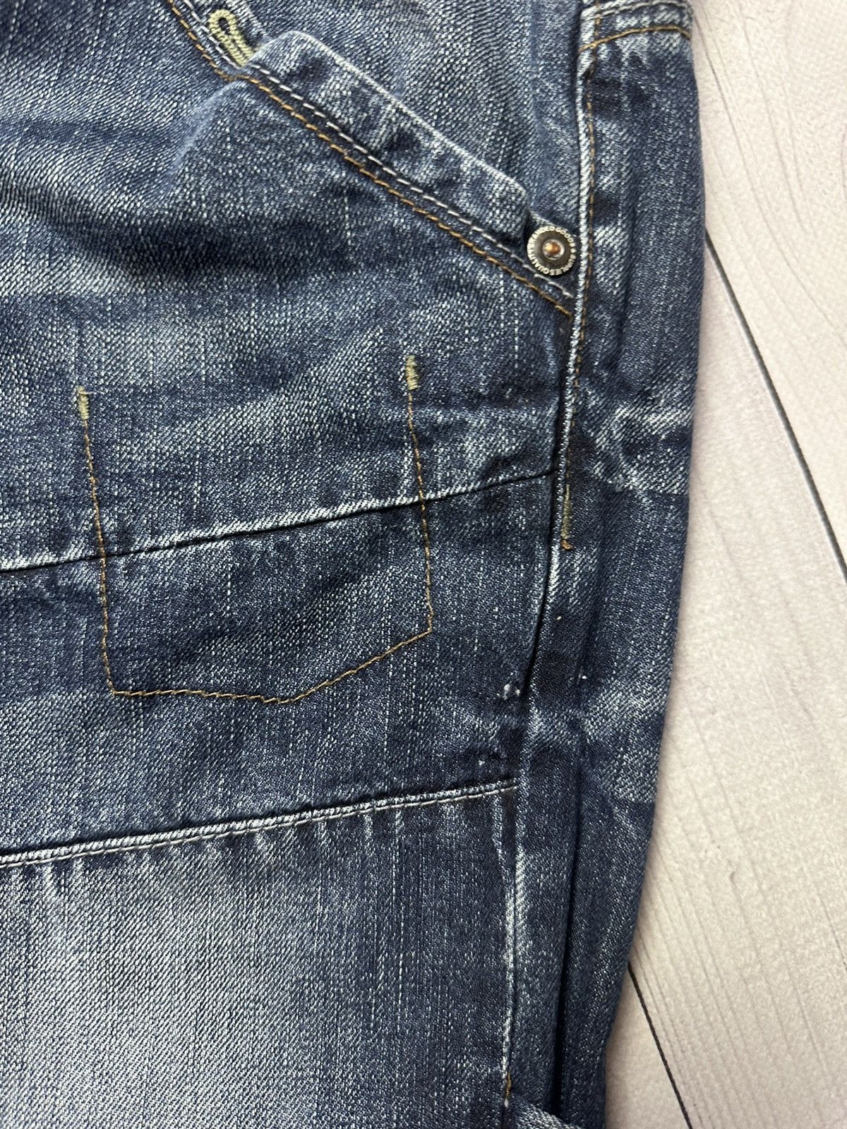 Other × Vintage Vintage cargo multi pocket denim jeans rare size 34/36 Size US 36 / EU 52 - 9 Thumbnail
