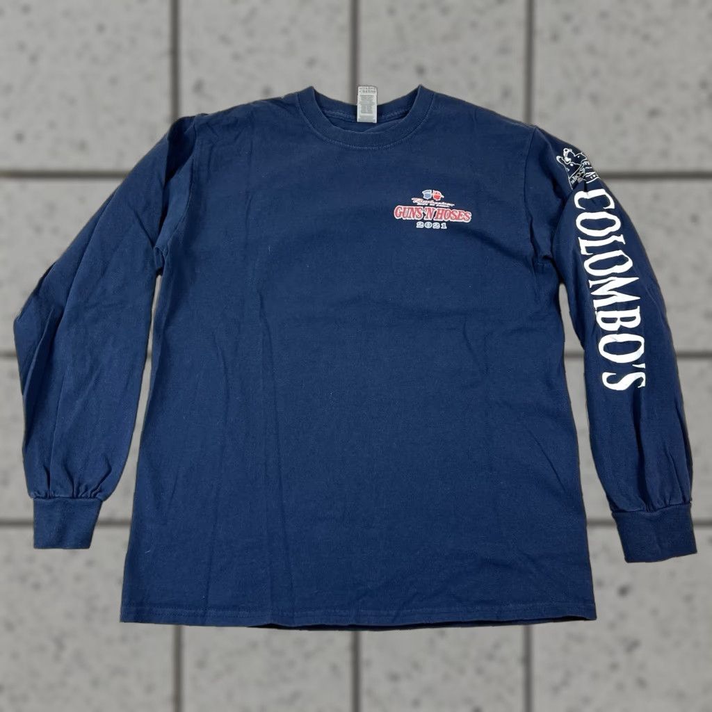 Gildan VINTAGE Budweiser Guns N Hoses Boxing St Louis 2022 Longsleeve T Shirt Medium Blue Mens Long Sleeve Graphic Print Shirt Size US M / EU 48-50 / 2 - 1 Thumbnail