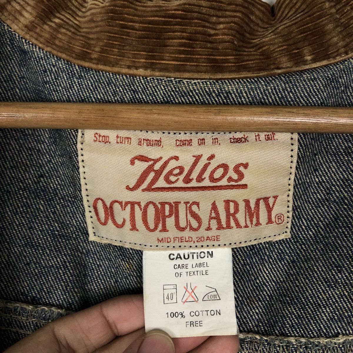 Japanese Brand 🔥90’s Vintage Denim Chore Jacket Octopus Army Issey Miyake Size US M / EU 48-50 / 2 - 14 Thumbnail