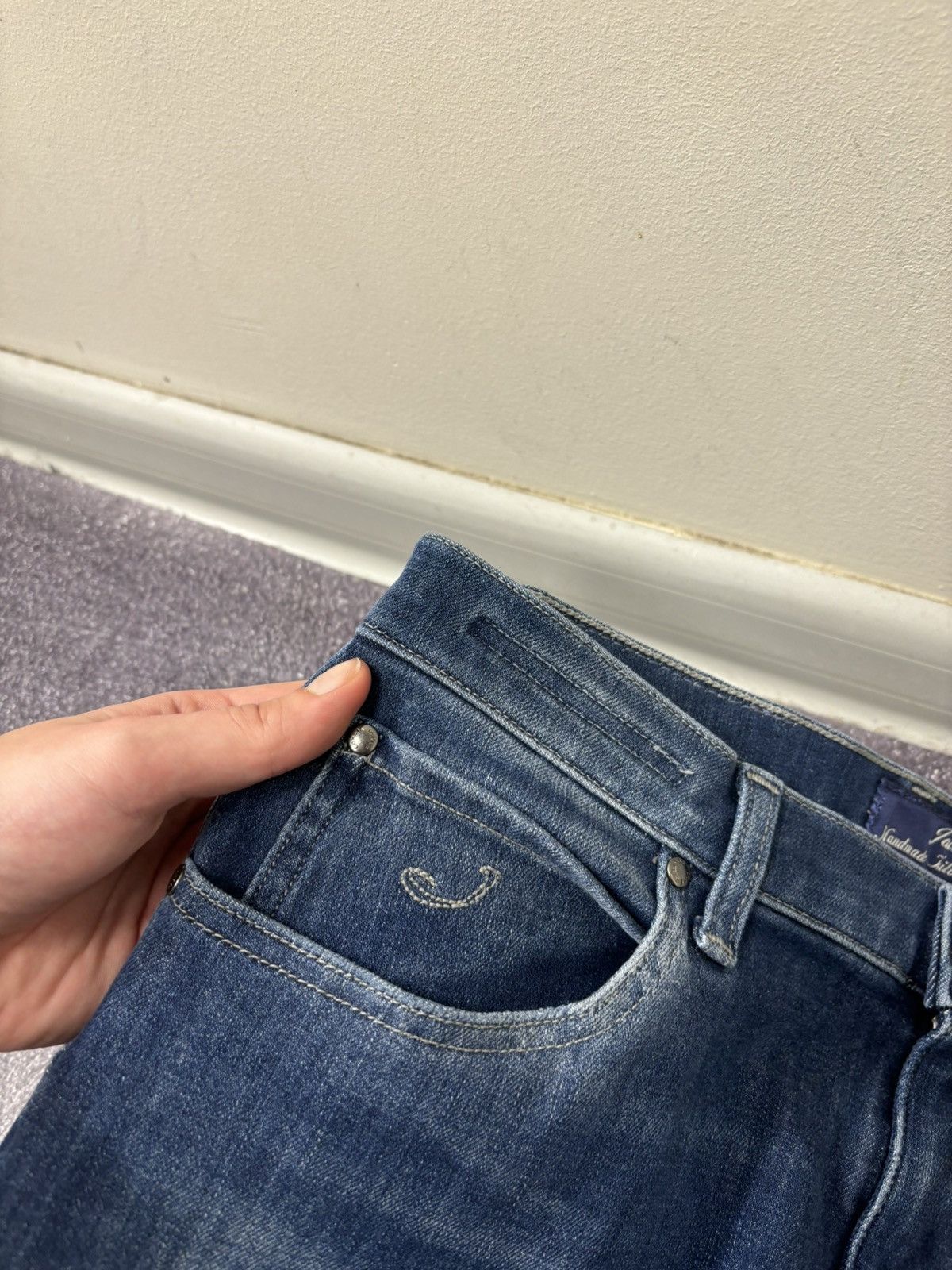 Jacob Cohen Jacob Cohen Women’s Italian Premium Blue Tapered Denim Jeans Size 25" / US 0 / IT 36 - 5 Thumbnail