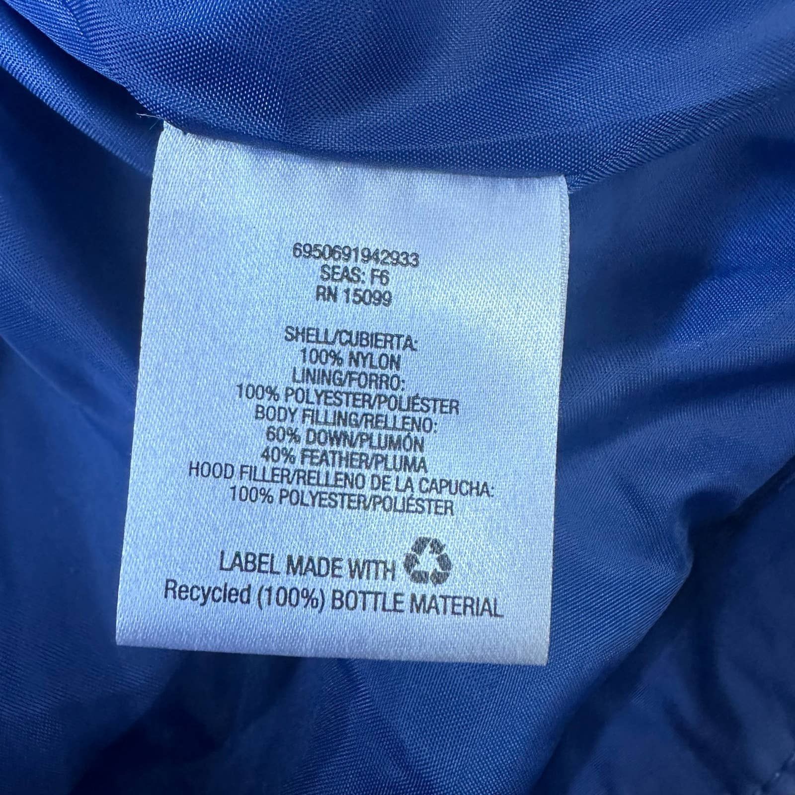 Other Metaphor Blue Long Mid Length Down Puffer Jacket Coat XL Size XL / US 12-14 / IT 48-50 - 10 Thumbnail