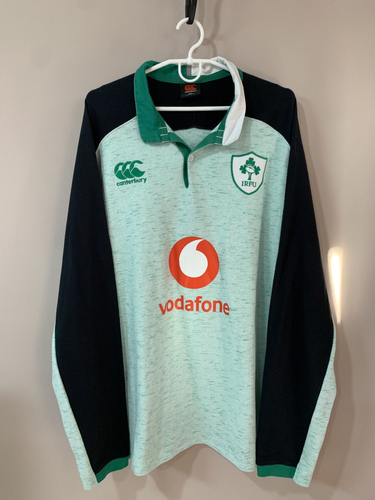 Canterbury of New Zealand Ireland 2018 Away Rugby Union Long Sleeve Shirt Canterbury Size US XXL / EU 58 / 5 - 1 Thumbnail