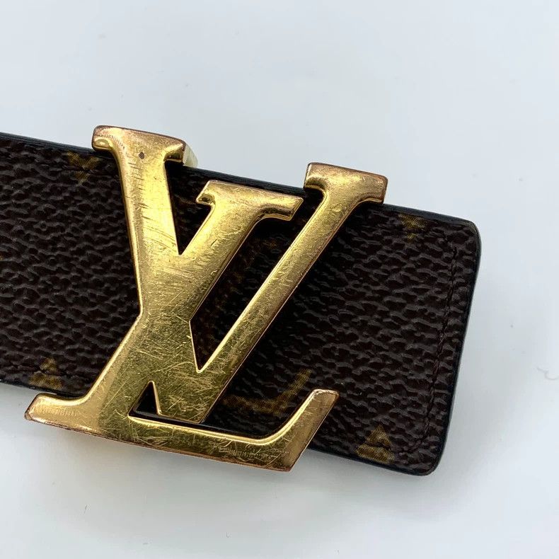 Louis Vuitton Louis Vuitton Brown logo, print, smooth buckle belt Size ONE SIZE - 9 Thumbnail