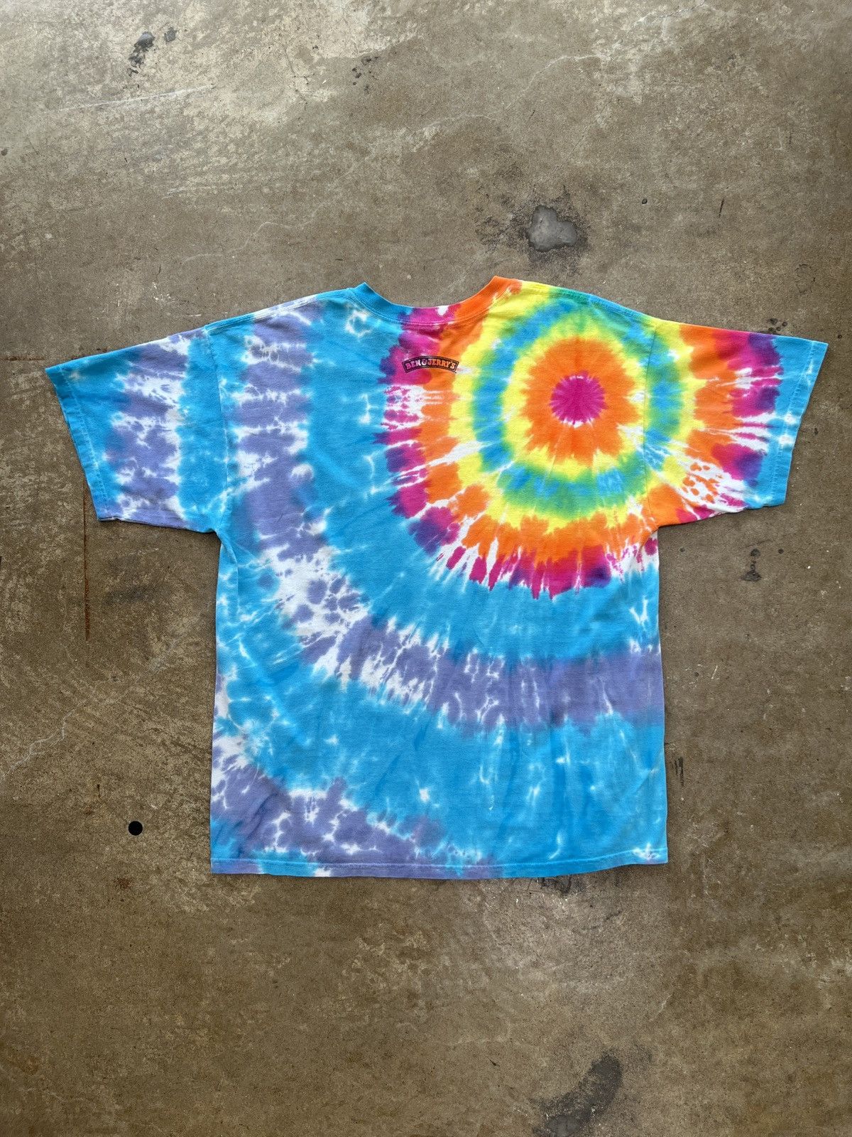 Vintage Vintage Y2K Ben & Jerry's Tie Dye Ice Cream Tee XL Size US XL / EU 56 / 4 - 4 Thumbnail