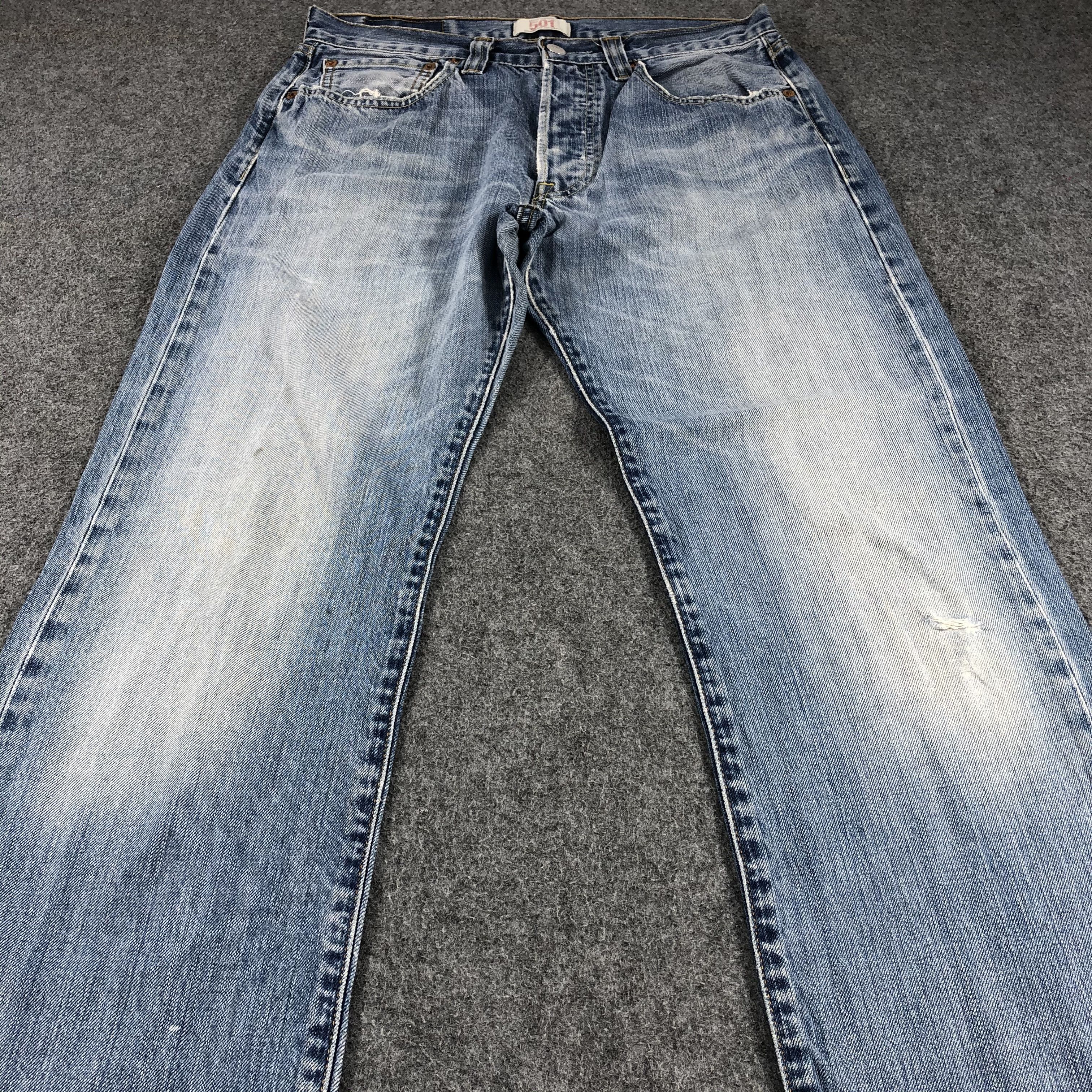 Levi's Vintage Light Wash Levis 501 Jeans-JM857 Size US 30 / EU 46 - 3 Thumbnail