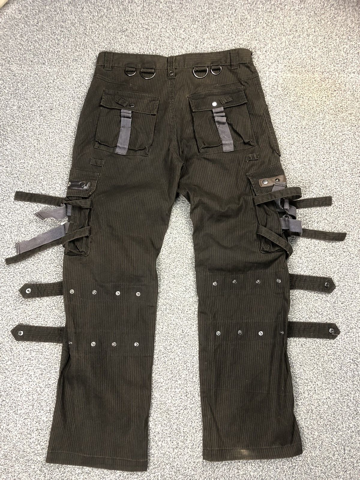 Japanese Brand Vintage Crazy Street Republic Punk Bondage Cargopants Size US 36 / EU 52 - 1 Thumbnail