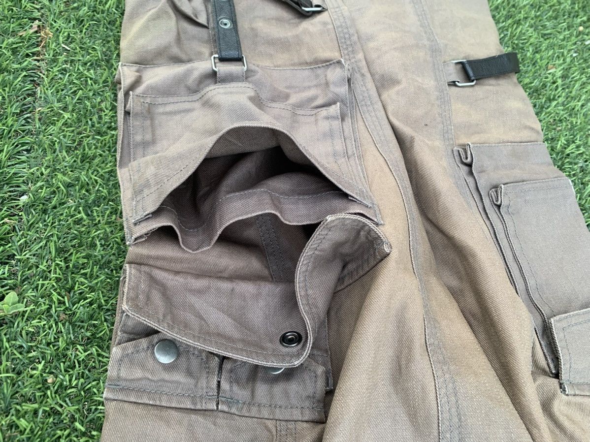 Tornado Mart Tornado Mart Waxed Cargo Pants Size US 30 / EU 46 - 6 Thumbnail