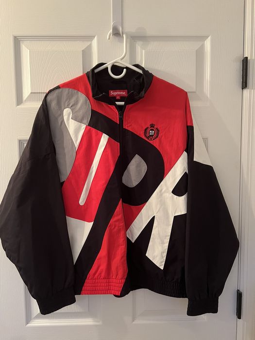 Supreme big letter track hot sale jacket