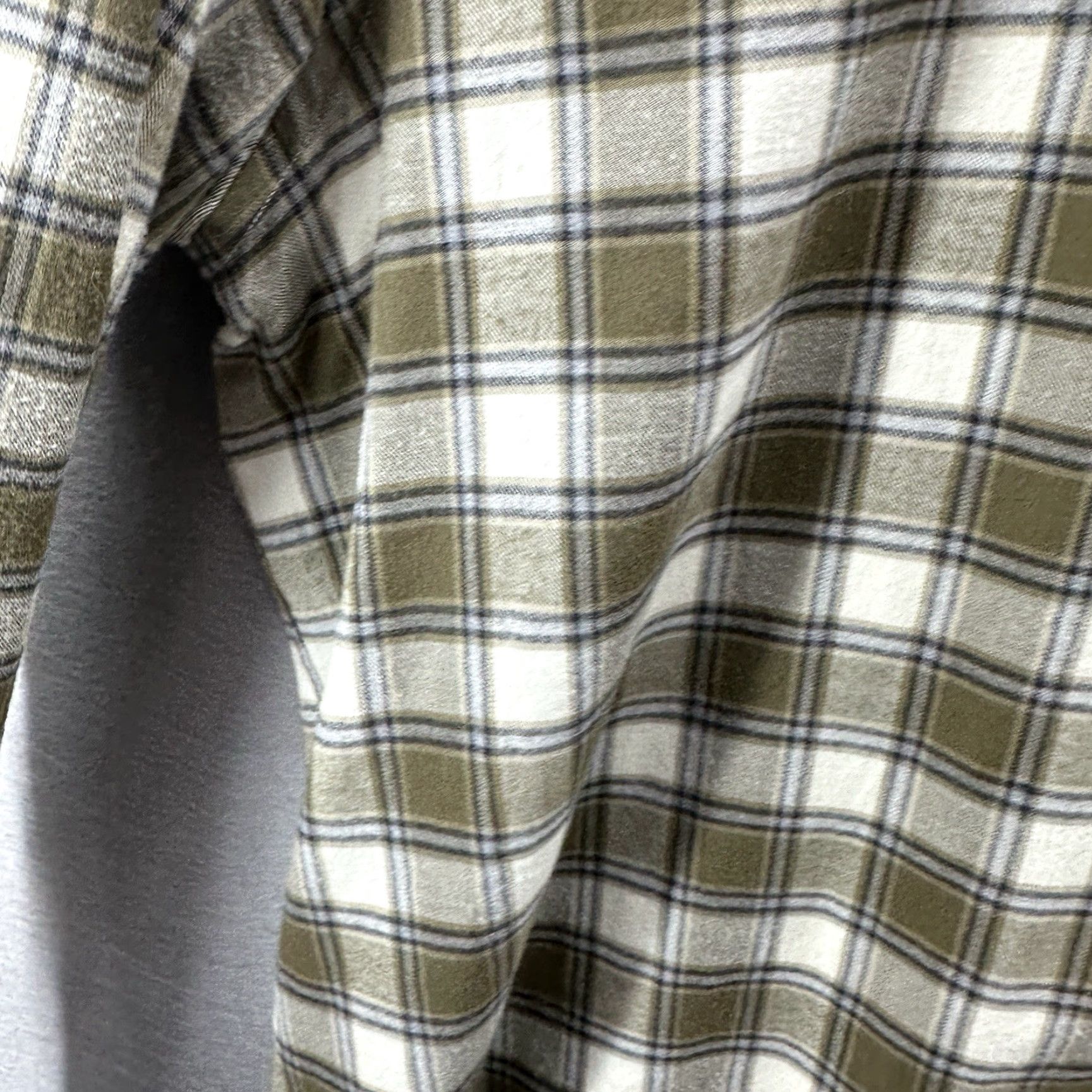 Boglioli Boglioli Green Plaid Flannel Shirt Mens 17 Regular Cotton Button-Up Preppy Size US XL / EU 56 / 4 - 7 Thumbnail
