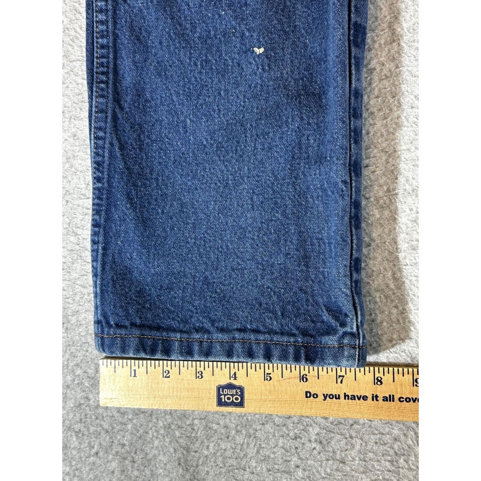 Wrangler Wrangler Jeans Mens 34x31 Cowboy Cut Original Straight Workwear Western 13MWZ Jeans Blue Dark Wash 13MWZ Mens Shirts? Size US 34 / EU 50 - 7 Thumbnail