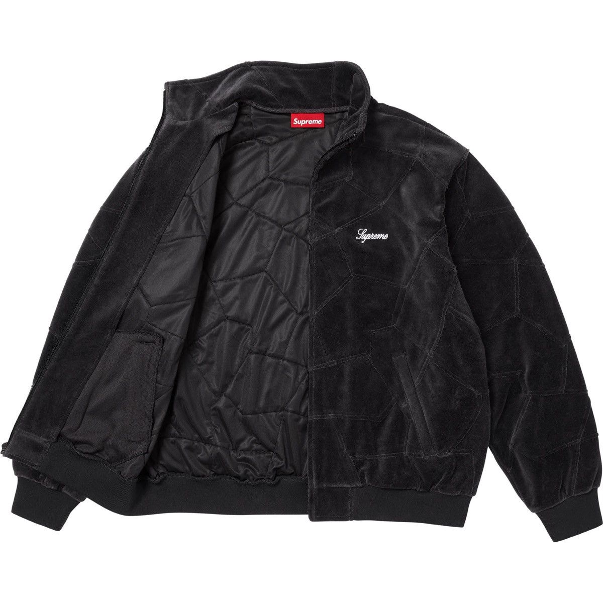 supreme Patchwork Velour Track Jacket S Supreme PATCHWORK VELOUR