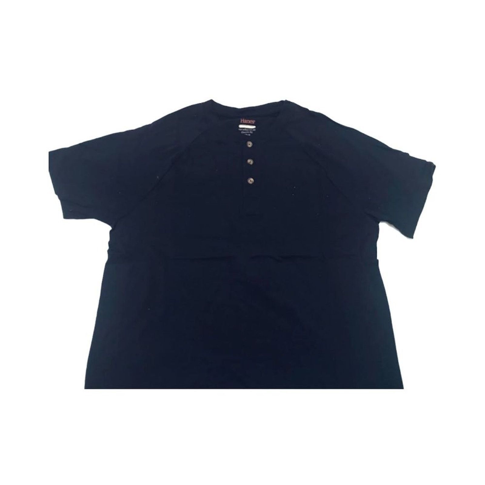 Hanes NWOT Hanes Men`s Casual T-shirt Black Classic Fit L Cotton Size US L / EU 52-54 / 3 - 2 Thumbnail