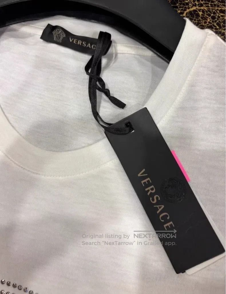 Versace Versace Men's white Medusa diamond short-sleeved T-shirt Size US L / EU 52-54 / 3 - 4 Thumbnail