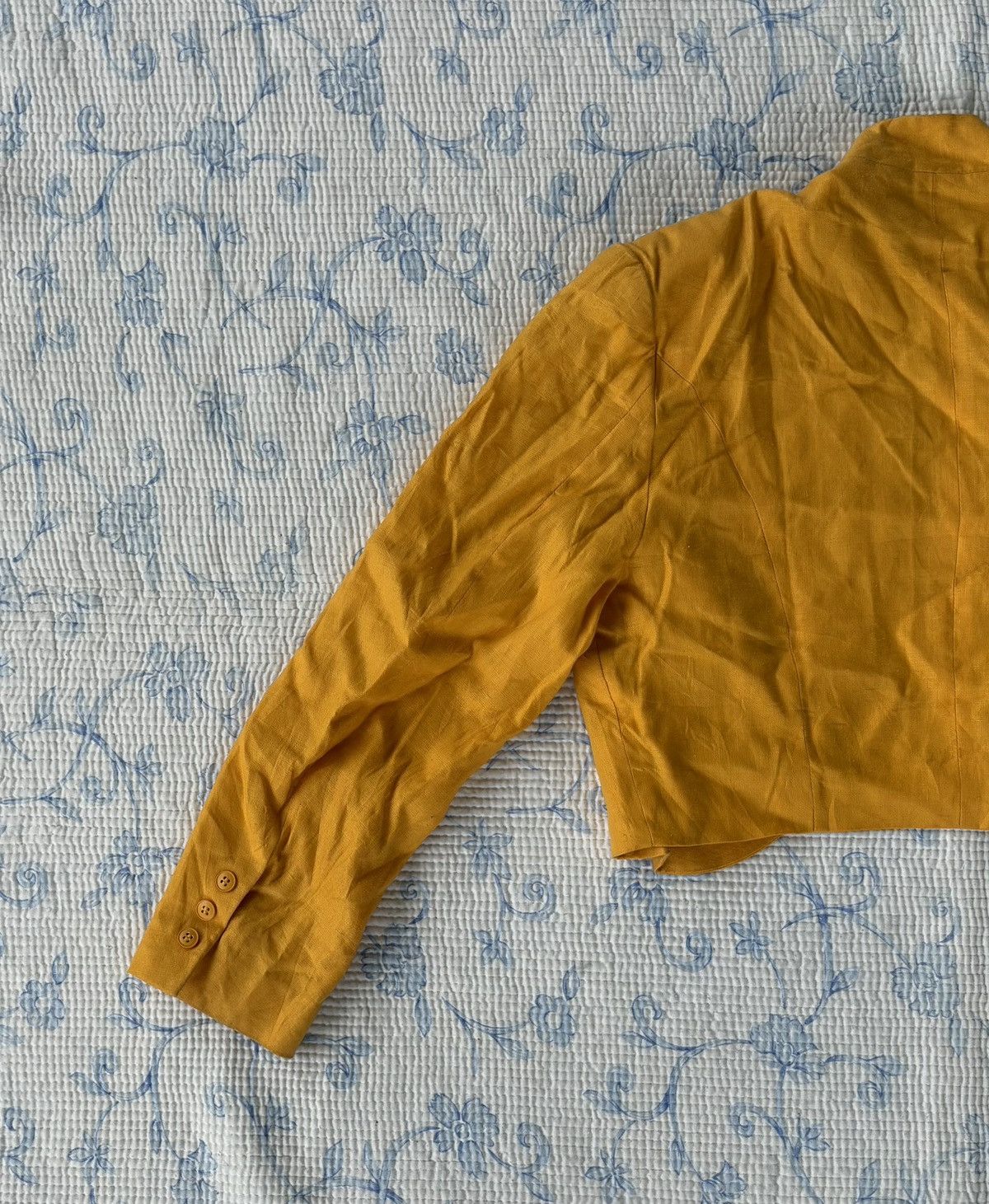 Kenzo Kenzo Cropped Embroidered Floral Buttonless Jacket Size US M / EU 48-50 / 2 - 8 Thumbnail