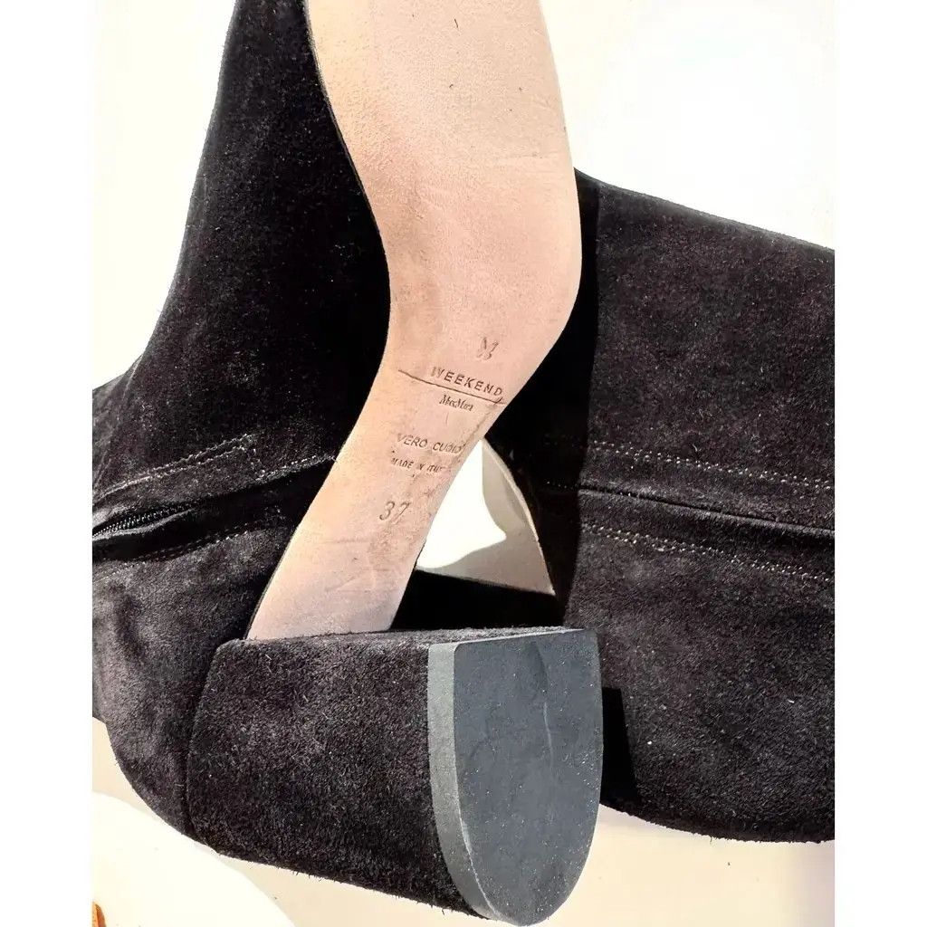 Max Mara Leather boots, Max Mara Size US 7 / IT 37 - 8 Thumbnail