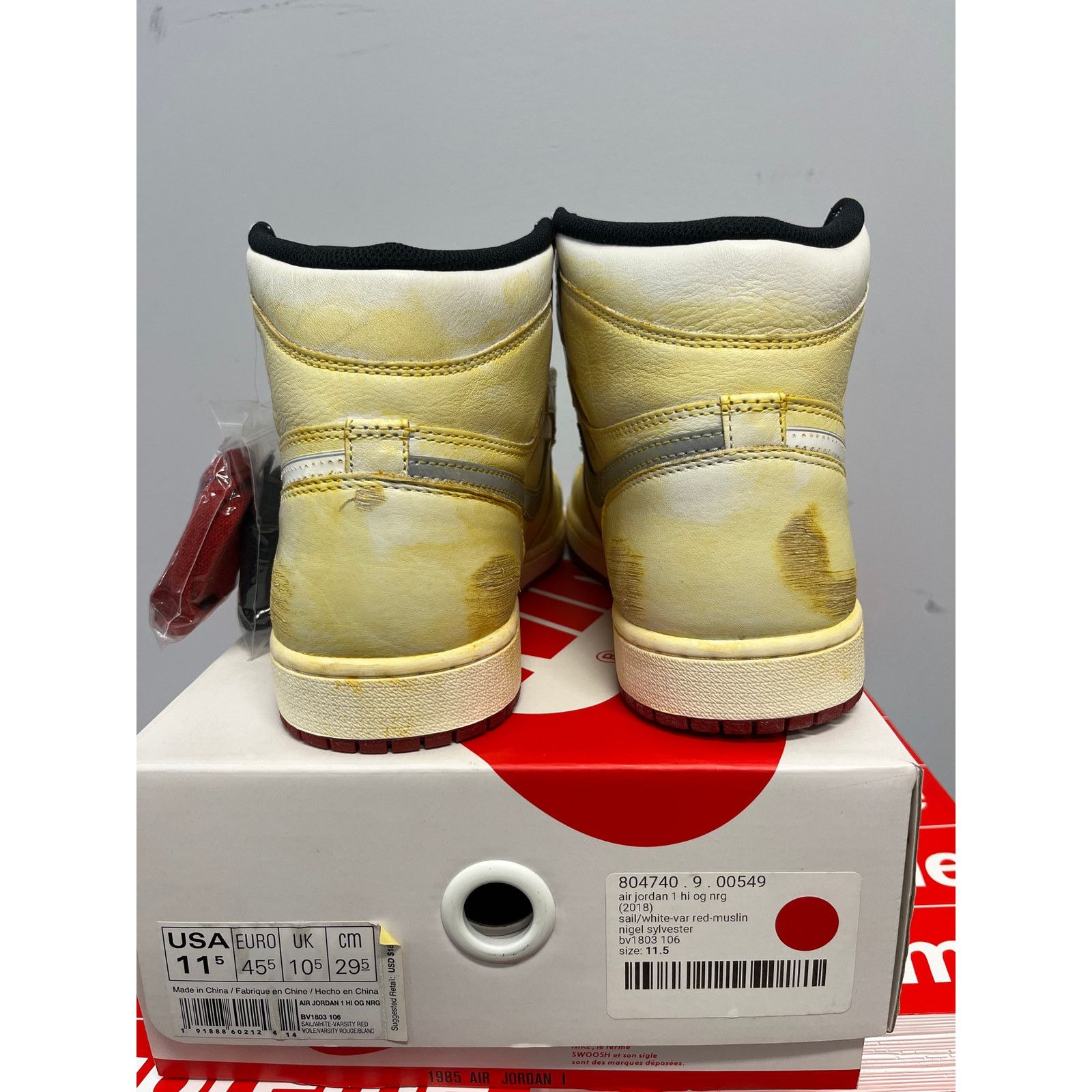 Nike Nike Air Jordan 1 Retro High Nigel Sylvester Size 11.5 NEW Size US 11.5 / EU 44-45 - 4 Thumbnail