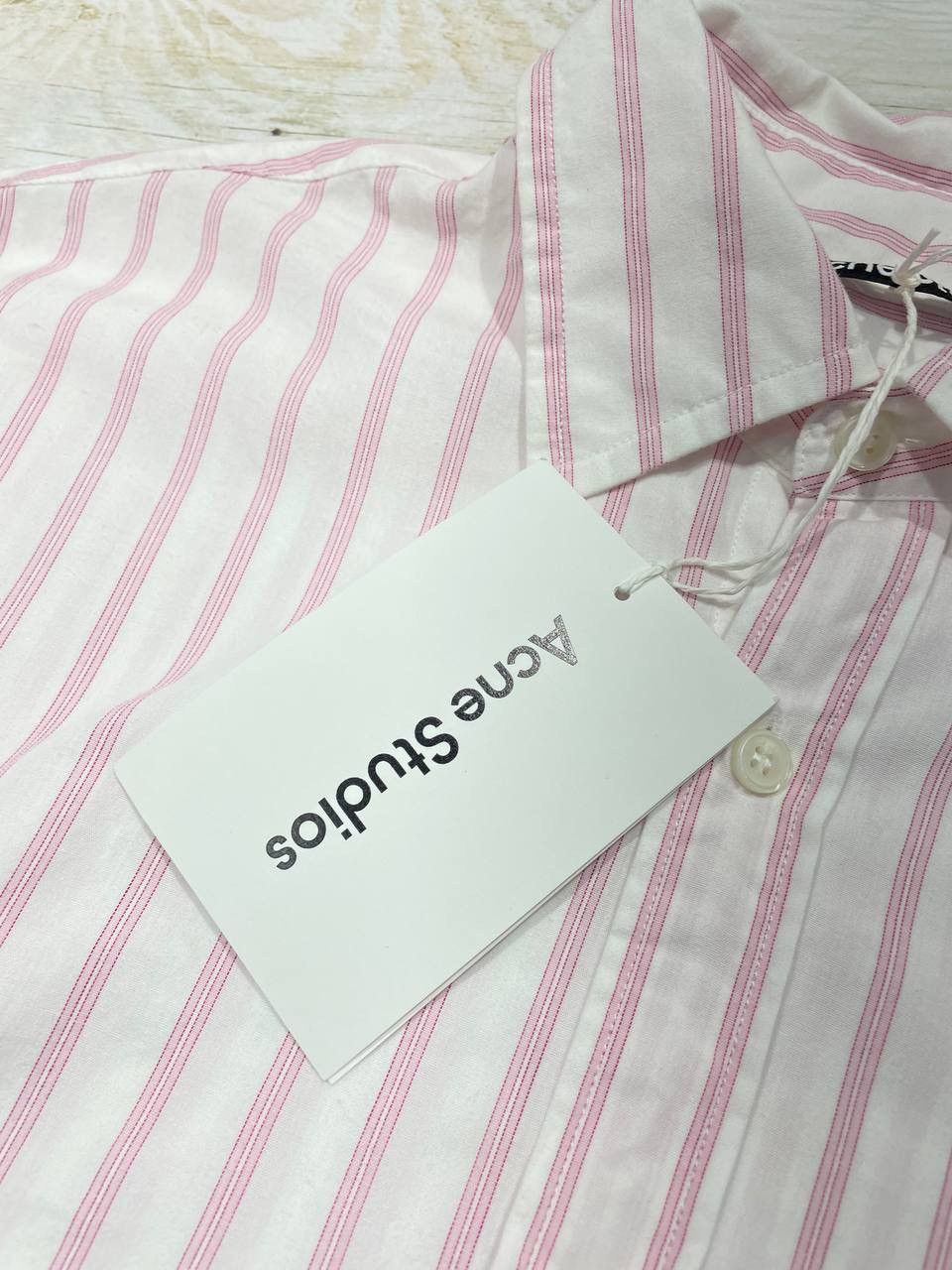 Acne Studios NEW Acne Studios Shirt Long Sleeve Button Up Striped Size US S / EU 44-46 / 1 - 7 Thumbnail