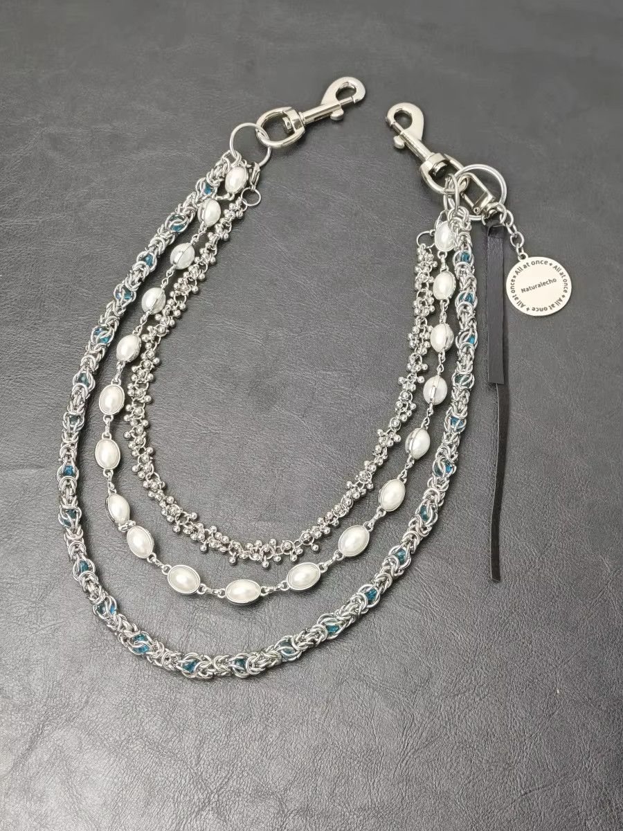 Jewelry Retro Marble Accessories Hip Rock y2k Pants Chain Size ONE SIZE - 6 Thumbnail