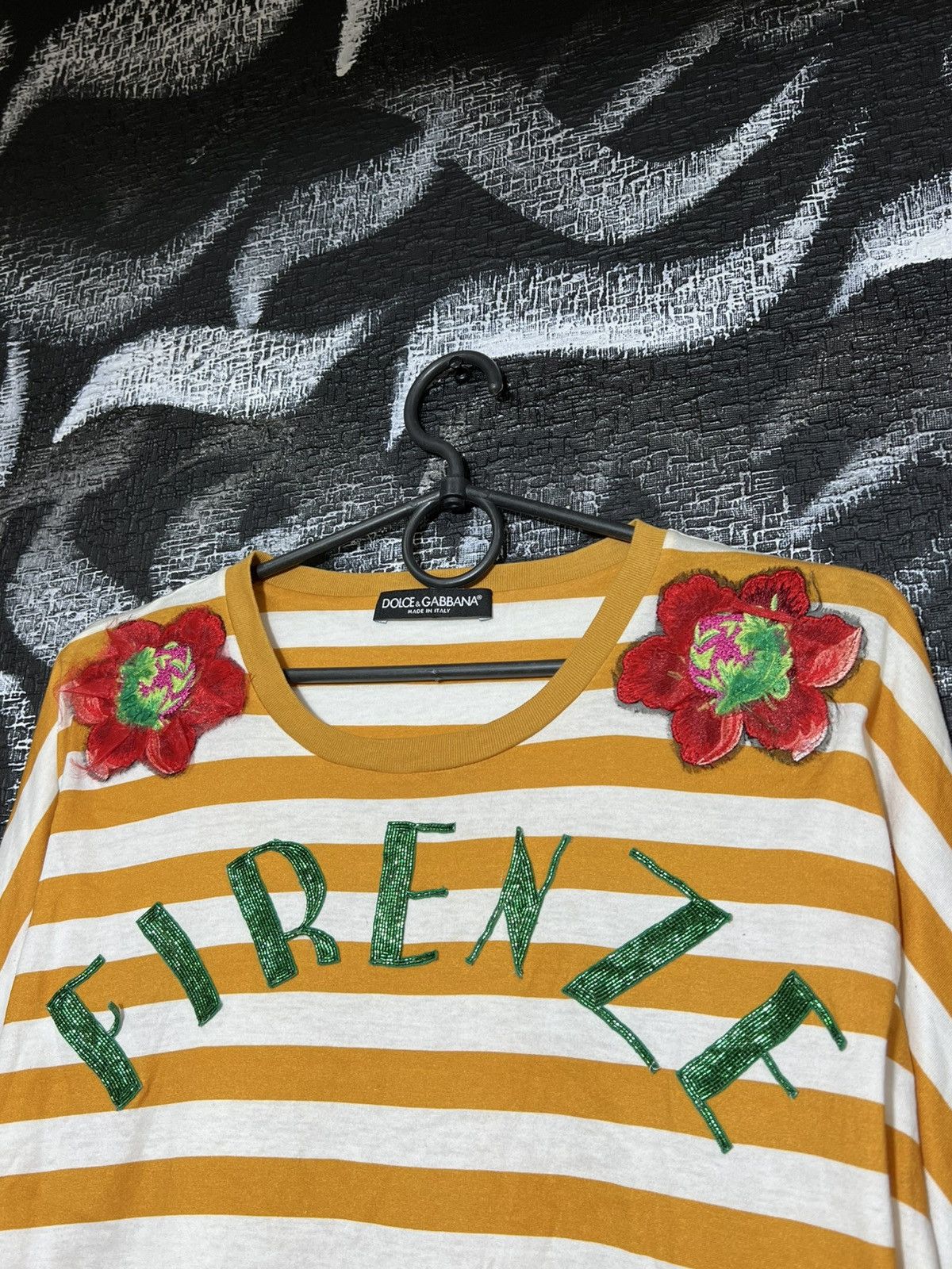 Dolce & Gabbana DOLCE & GABBANA Blouse T-shirt Orange FIRENZE RRP $1460 Size S / US 4 / IT 40 - 4 Thumbnail