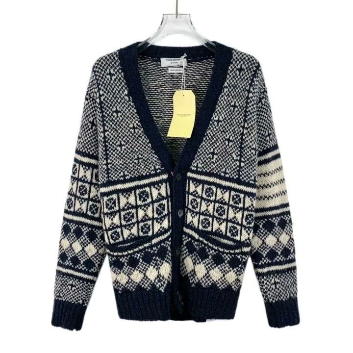 Thom Browne Thom Browne Logo Knit Cardigan Size US M / EU 48-50 / 2 - 1 Thumbnail