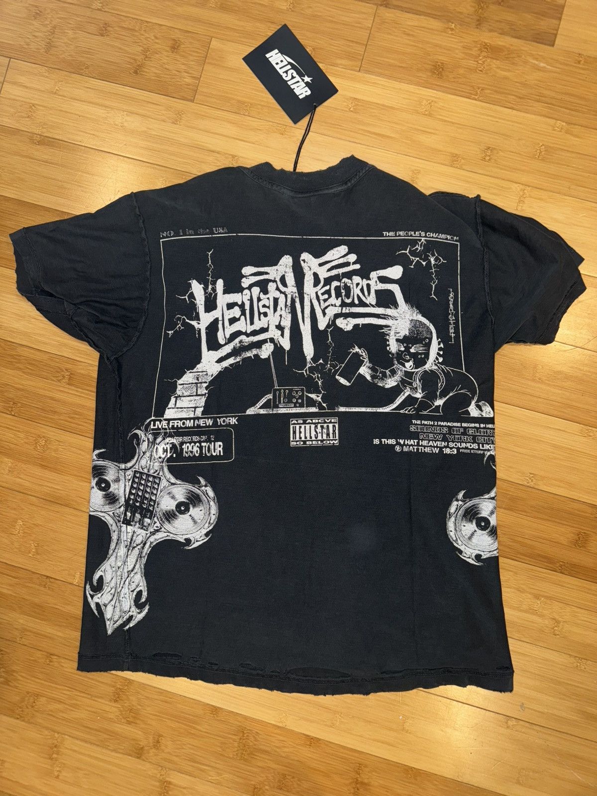 HELLSTAR Hellstar Record Baby T-Shirt - Size XS Size US XS / EU 42 / 0 - 2 Thumbnail