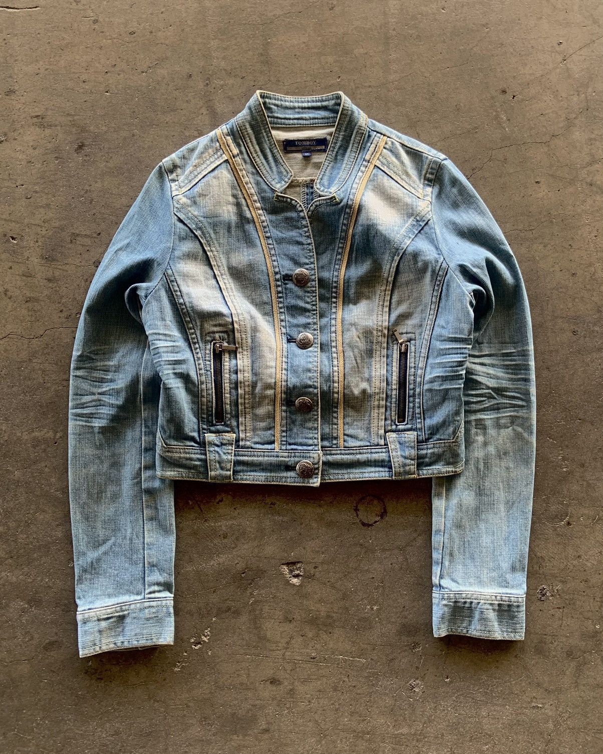 If Six Was Nine × Japanese Brand × Le Grande Bleu (L.G.B.) Ifsixwasnine Lgb Style Avant Garden Denim Jacket Size US S / EU 44-46 / 1 - 1 Thumbnail