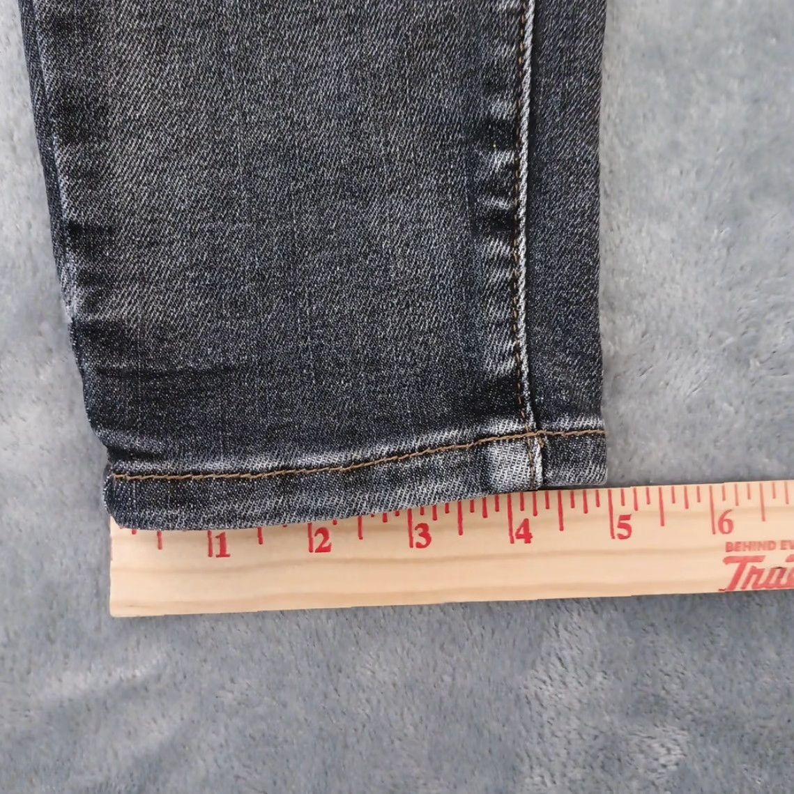 Vintage Judy Blue Jeans Ankle Womens Size 11 Black Skinny High Rise Stretch 30x27 Regular Denim Size 32" / US 10 / IT 46 - 6 Thumbnail