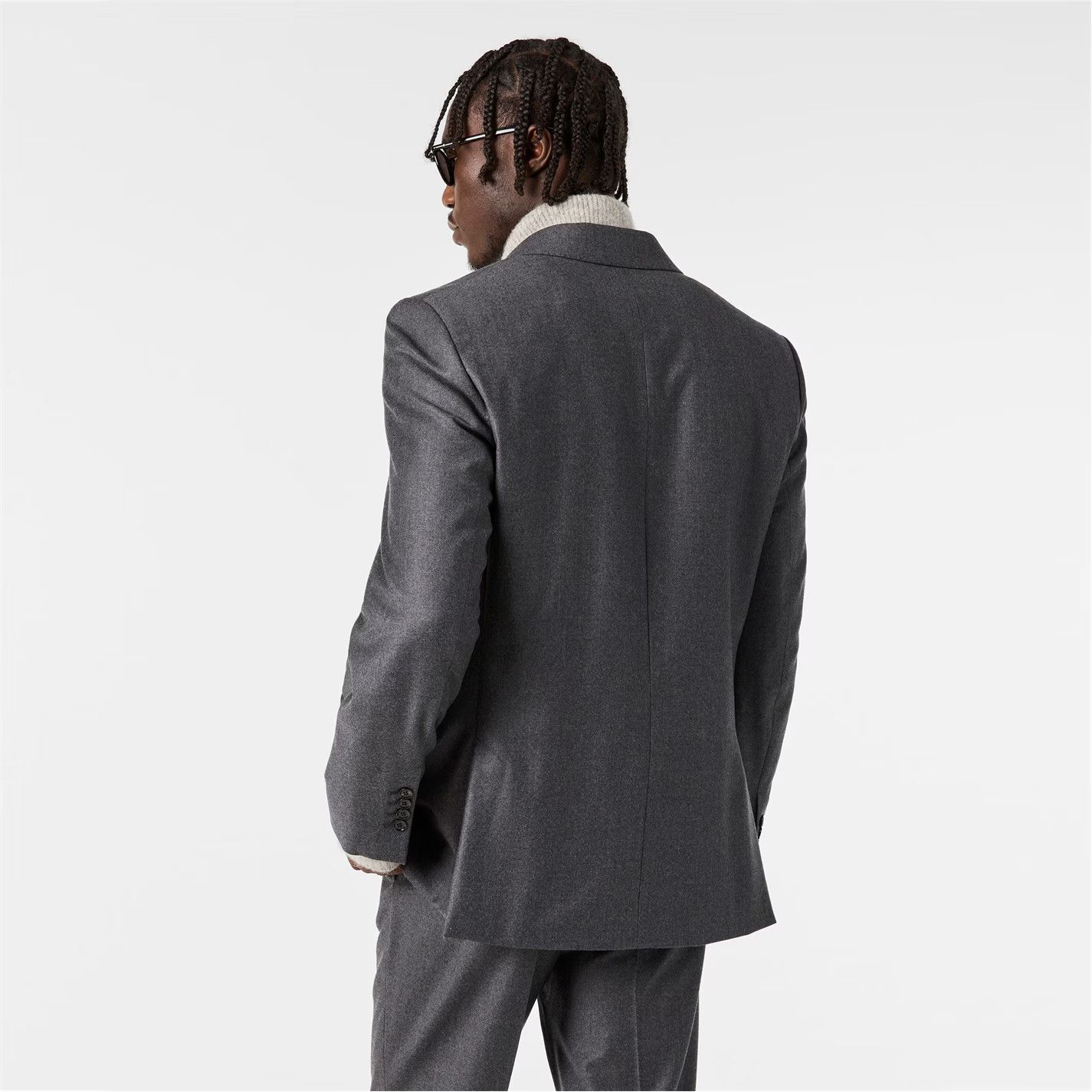 AMI o1g2r1mq0326 Button Tailored Fit Blazer in Anthracite Size US L / EU 52-54 / 3 - 5 Thumbnail