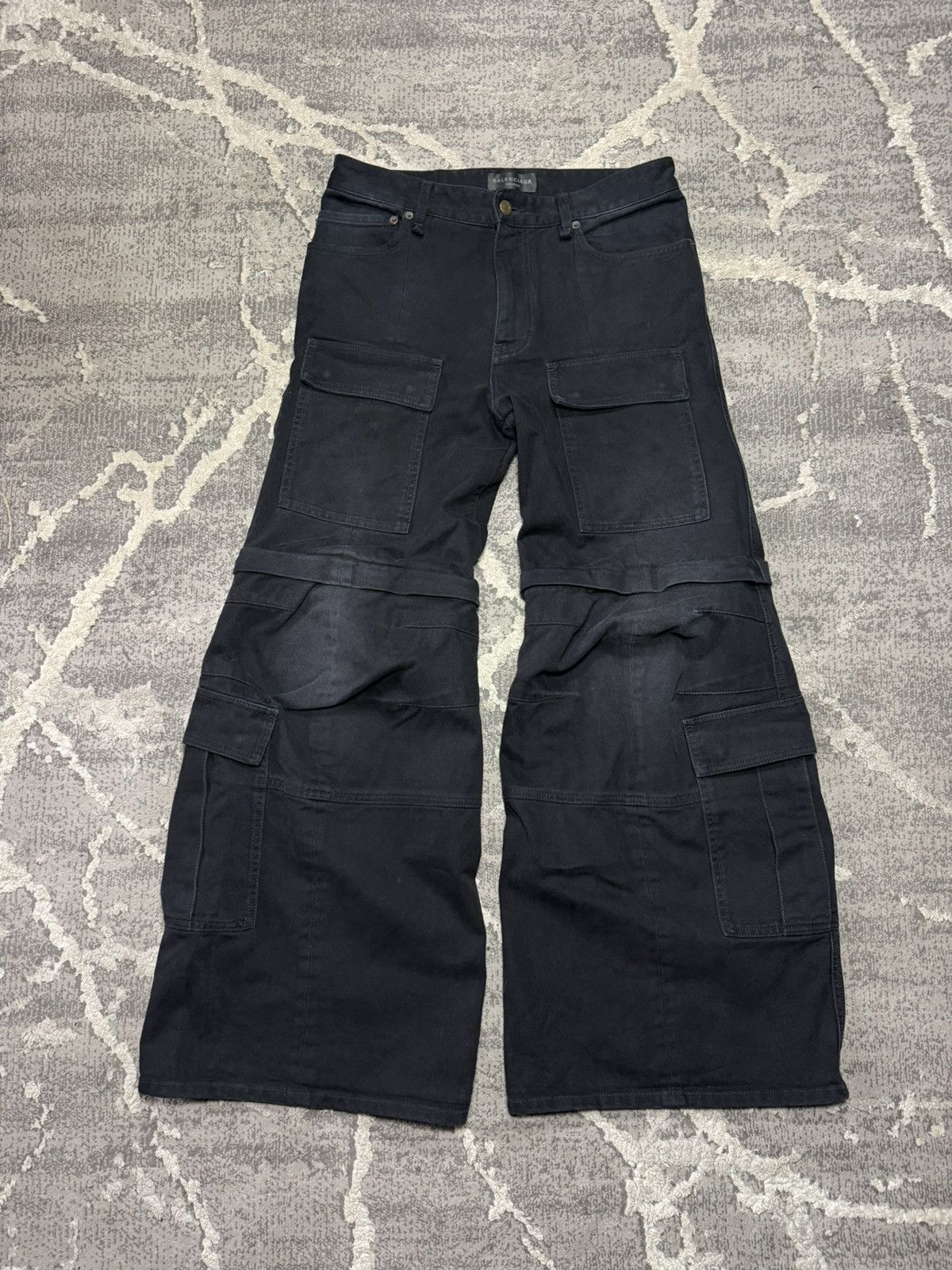 Balenciaga Balenciaga Convertible Flare Cargo Denim Size US 34 / EU 50 - 1 Thumbnail